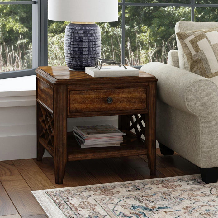 Phillipe End Table in Cherry - American Home Express Outlet (San Antonio, TX)