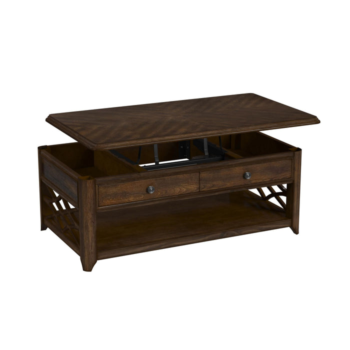 Phillipe Lift-Top Coffee Table in Cherry - American Home Express Outlet (San Antonio, TX)