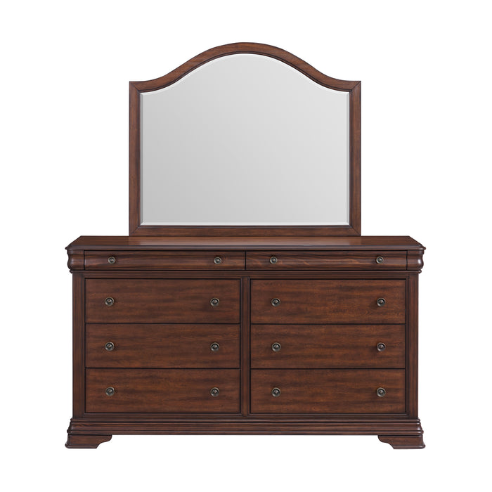 Phillipe Dresser & Mirror Set in Cherry