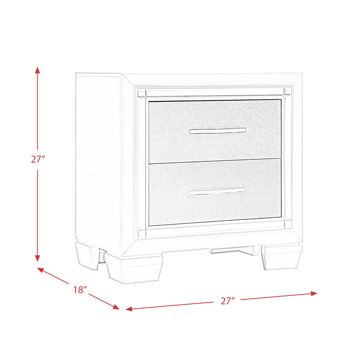 Platinum Platform Storage Bedroom Set