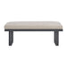 Playa Dining Bench - Dark Grey and Olefin Beige - American Home Express Outlet (San Antonio, TX)