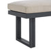 Playa Dining Bench - Dark Grey and Olefin Beige - American Home Express Outlet (San Antonio, TX)