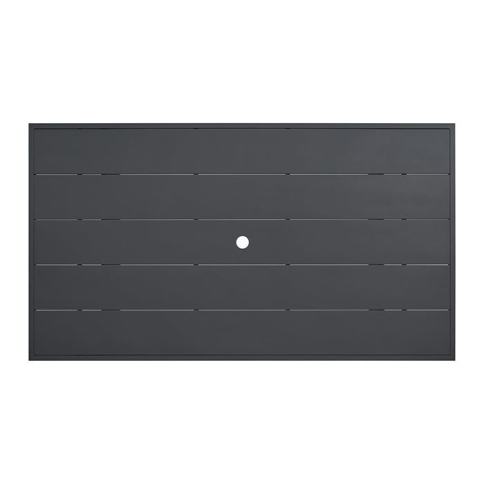 Playa Standard Height Dining Set in Dark Grey-Table and Four Chairs