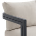 Playa Sofa - Dark Grey and Olefin Beige with 2 Pillows - American Home Express Outlet (San Antonio, TX)