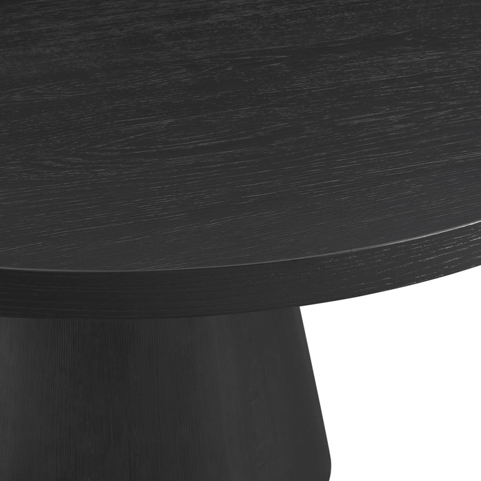 Portland Round Dining Table in Black
