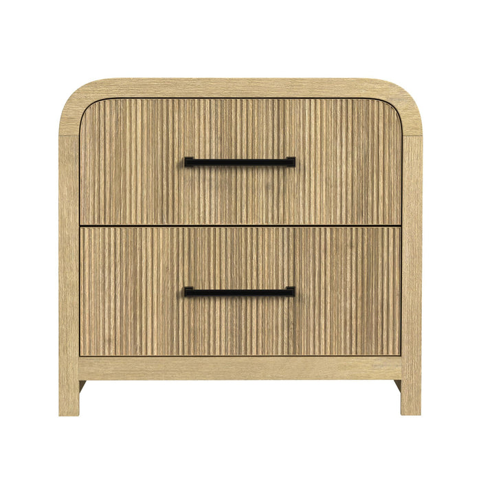 Ridgemont 2-Drawer Nightstand with USB in Natural - American Home Express Outlet (San Antonio, TX)