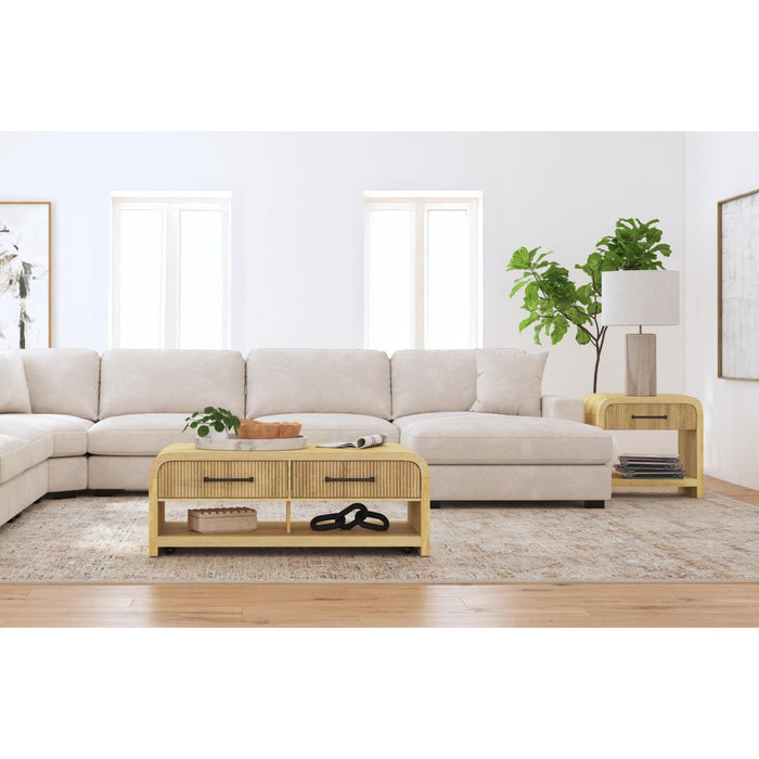 Ridgemont 2PC Occasional Table Set in Natural-Coffee Table & End Table - American Home Express Outlet (San Antonio, TX)