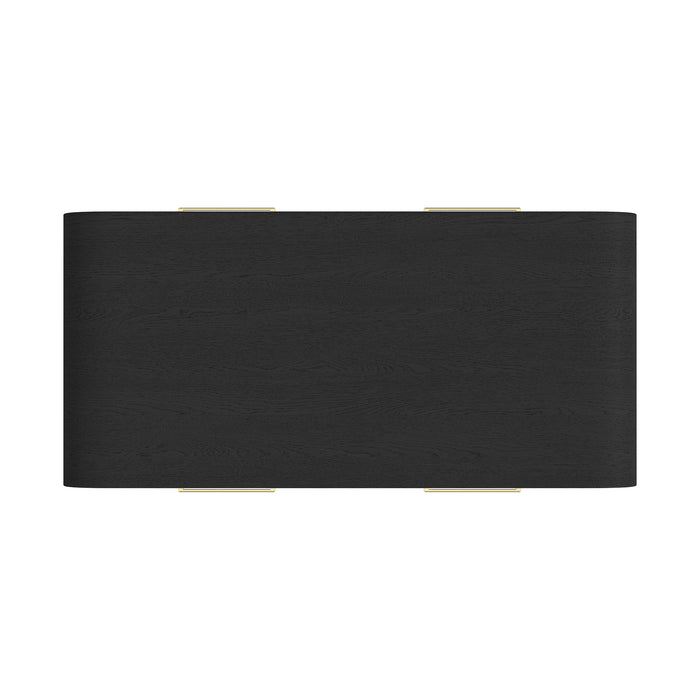 Ridgemont 2PC Occasional Table Set in Black with Grain-Coffee Table & End Table - American Home Express Outlet (San Antonio, TX)