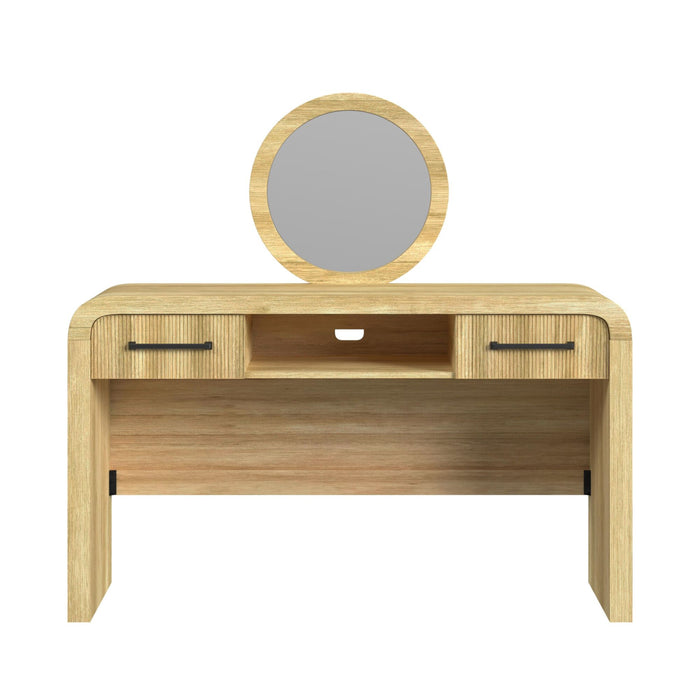 Ridgemont Dressing Table and Mirror in Natural - American Home Express Outlet (San Antonio, TX)