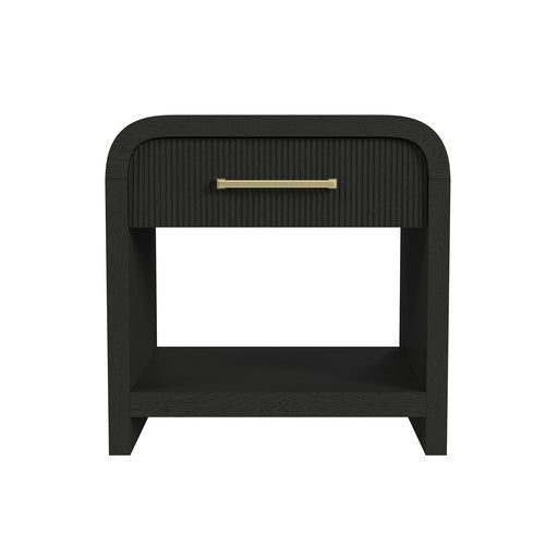 Ridgemont End Table with USB in Black with Grain - American Home Express Outlet (San Antonio, TX)