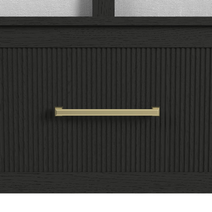 Ridgemont Storage Bed in Black with Grain - American Home Express Outlet (San Antonio, TX)