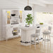 Rogen Rustic Buffet & Hutch with LED in Rustic White - American Home Express Outlet (San Antonio, TX)