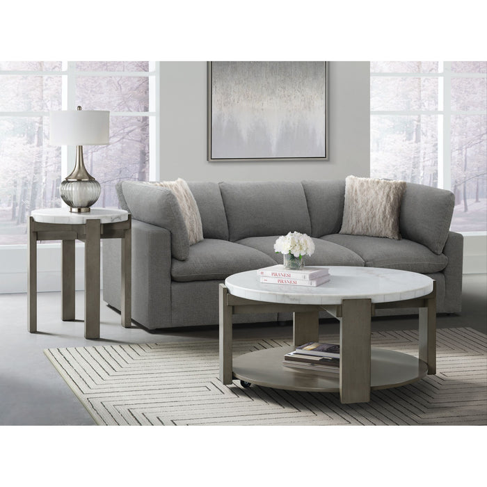 Rosamel Round Coffee Table in Ash Brown - American Home Express Outlet (San Antonio, TX)