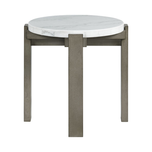 Rosamel Round End Table in Ash Brown - American Home Express Outlet (San Antonio, TX)