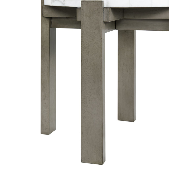 Rosamel Round End Table in Ash Brown - American Home Express Outlet (San Antonio, TX)