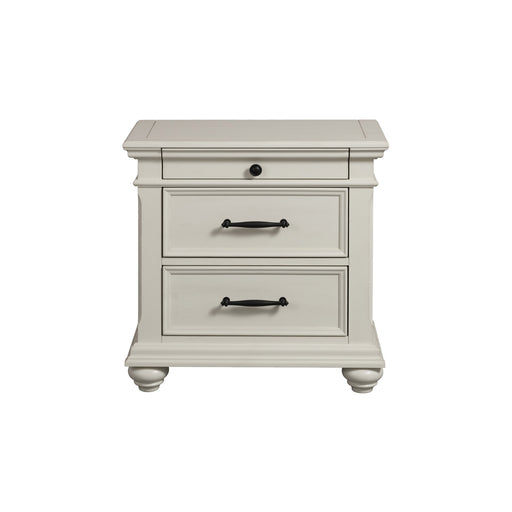 Slater Nightstand w/USB in Antique White - American Home Express Outlet (San Antonio, TX)