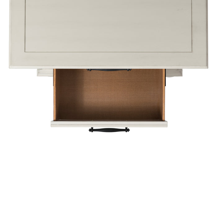 Slater Nightstand w/USB in Antique White