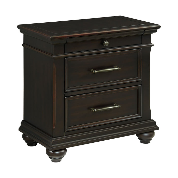 Slater Nightstand w/USB Black