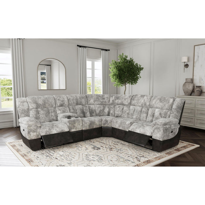 Santorini Console in Dillon/Shire Grey - American Home Express Outlet (San Antonio, TX)