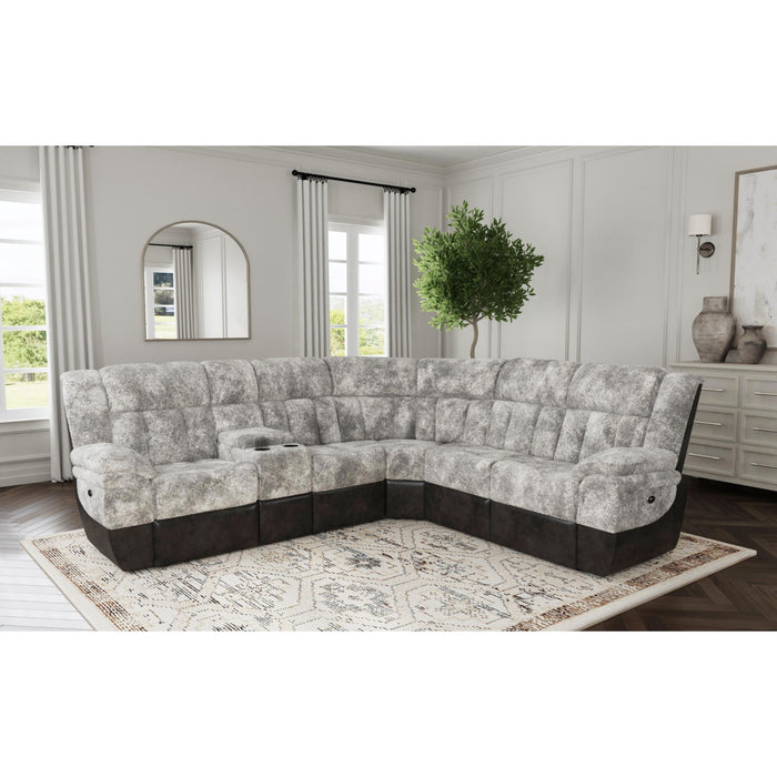 Santorini Console in Dillon/Shire Grey - American Home Express Outlet (San Antonio, TX)