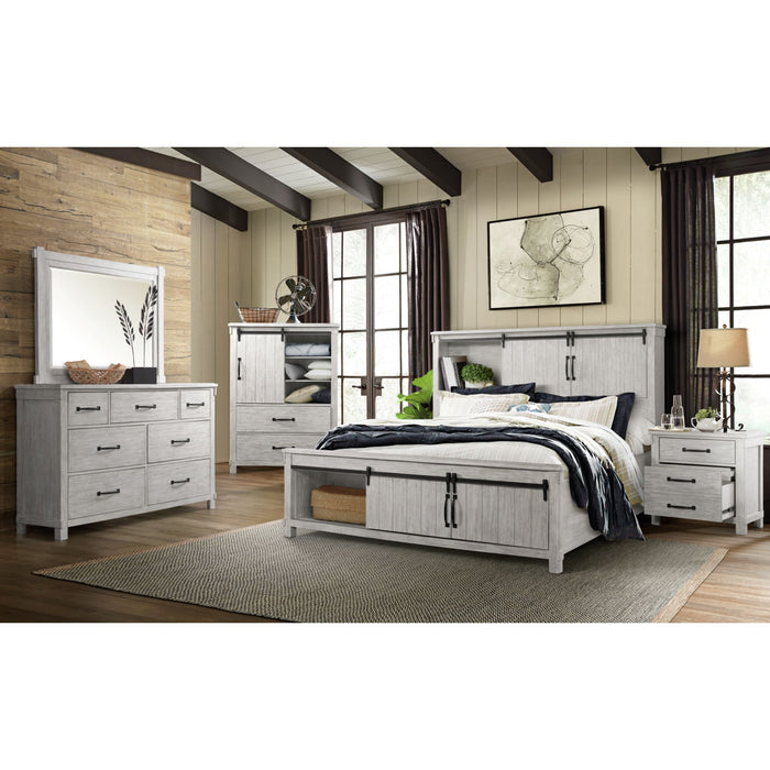 Scott Storage Bed White Finish - American Home Express Outlet (San Antonio, TX)