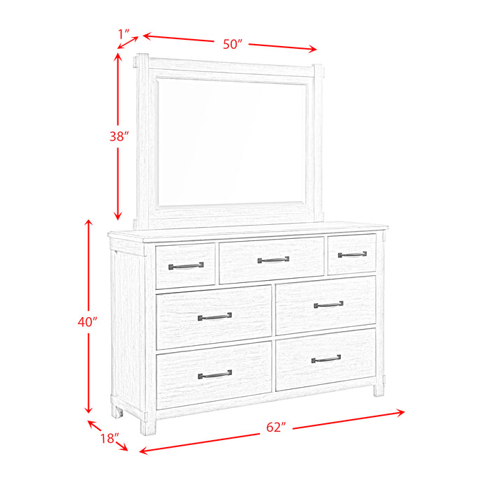 Scott 7-Drawer Dresser with Mirror Set - American Home Express Outlet (San Antonio, TX)