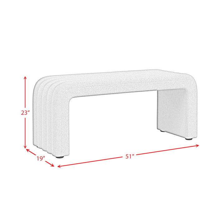 Seqouia Bench With 2 Stools in Ching Cream - American Home Express Outlet (San Antonio, TX)