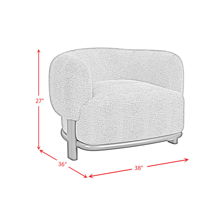 Sevilla Chair in Penny White - American Home Express Outlet (San Antonio, TX)