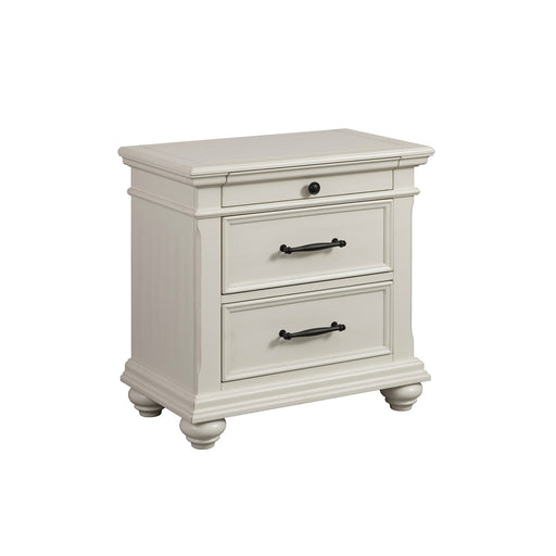 Slater Nightstand w/USB in Antique White - American Home Express Outlet (San Antonio, TX)