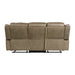 Sorrento Motion Sofa with Dropdown in T101 Brown - American Home Express Outlet (San Antonio, TX)