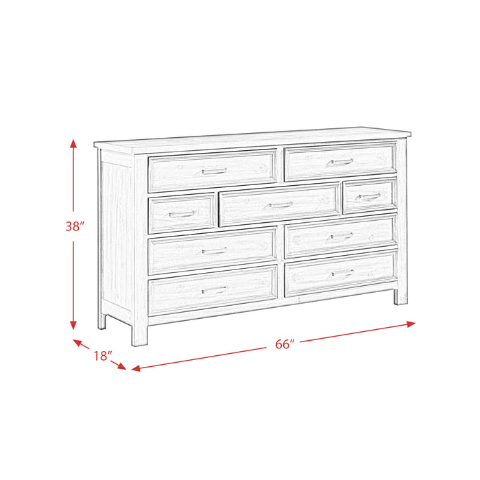 Sullivan 9-Drawer Dresser in Drift Grey - American Home Express Outlet (San Antonio, TX)