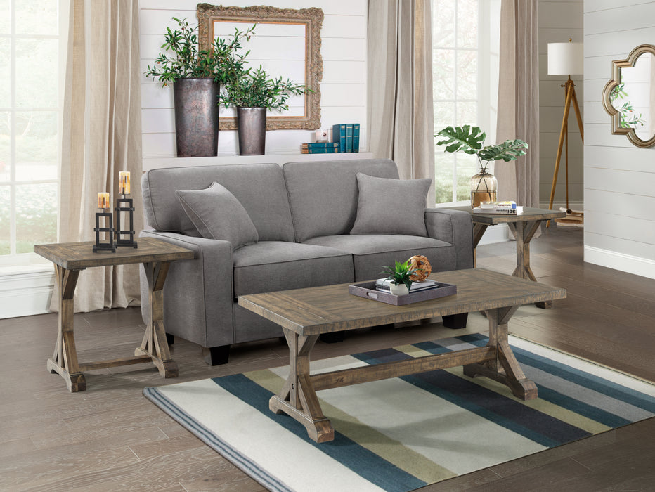 Finn 3PC Accent Trestle Table Set-Coffee Table & Two End Tables - American Home Express Outlet (San Antonio, TX)