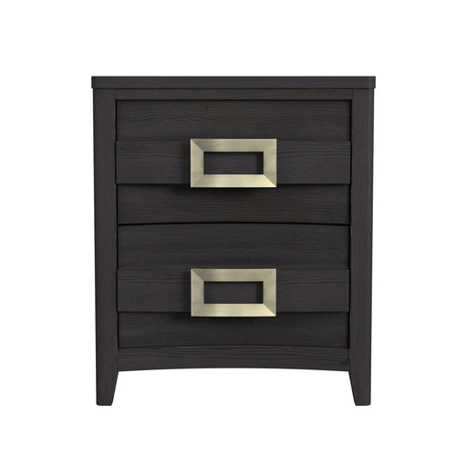Tobias 2-Drawer Nightstand with USB in Black - American Home Express Outlet (San Antonio, TX)