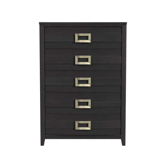 Tobias 5-Drawer Chest in Black - American Home Express Outlet (San Antonio, TX)