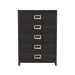 Tobias 5-Drawer Chest in Black - American Home Express Outlet (San Antonio, TX)