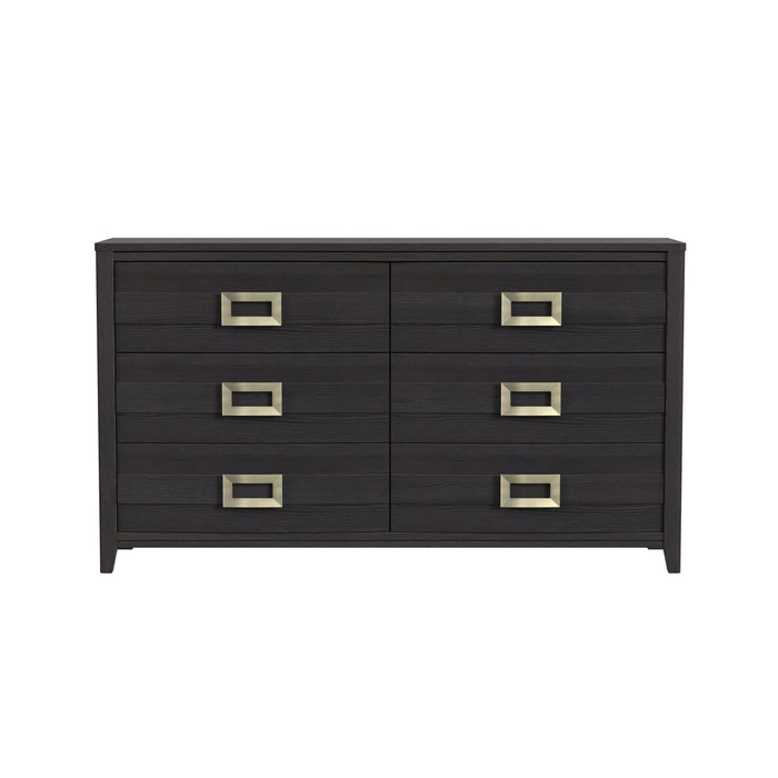 Tobias 6-Drawer Dresser in Black - American Home Express Outlet (San Antonio, TX)