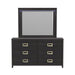 Tobias Dresser and Mirror Set with LED in Black - American Home Express Outlet (San Antonio, TX)