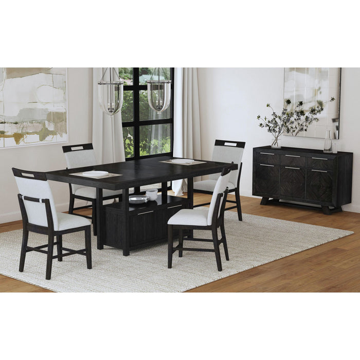 Transcend Counter Table with 20" Leaf in Charcoal - American Home Express Outlet (San Antonio, TX)
