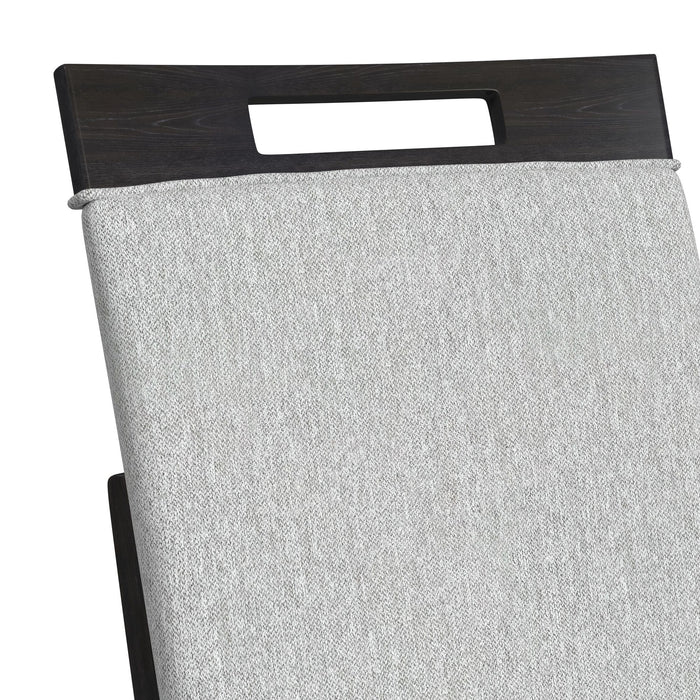 Transcend Dining Side Chair with Light Grey Fabric in Charcoal (2 Per Carton) - American Home Express Outlet (San Antonio, TX)