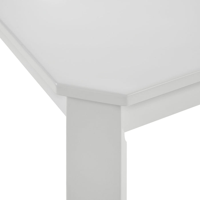 Travis Youth 5PC Dining Set with Table and 4 Chairs in White - American Home Express Outlet (San Antonio, TX)