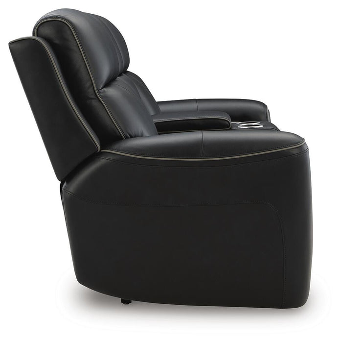 5Z-Comfort Power Reclining Loveseat with Console - American Home Express Outlet (San Antonio, TX)