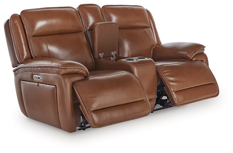 Healy Pier Power Reclining Loveseat with Console