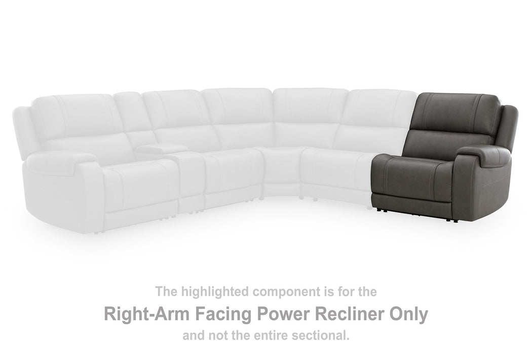 5Z - Pittson Power Sectional Reclining Sofa - American Home Express Outlet (San Antonio, TX)