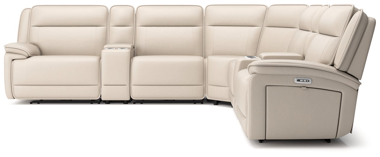 Double Deal Reclining Sectional with 2 Consoles - American Home Express Outlet (San Antonio, TX)