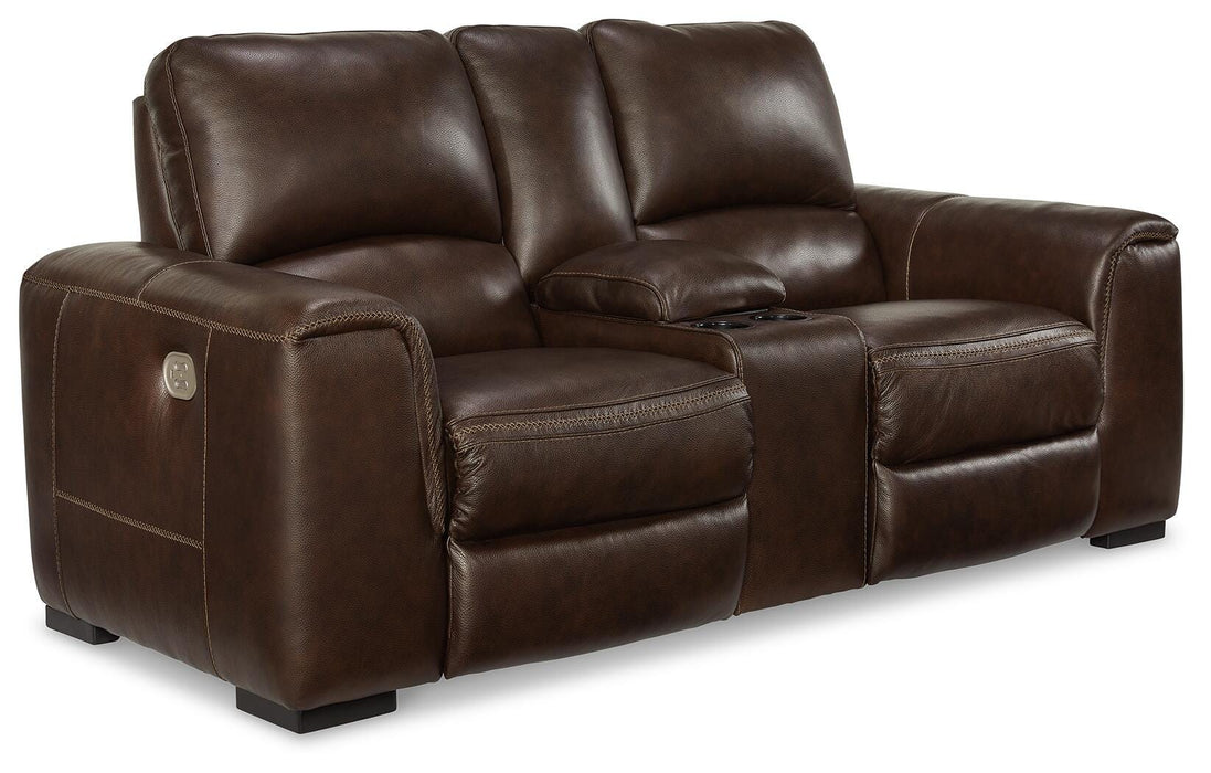 Alessandro Power Reclining Loveseat with Console - American Home Express Outlet (San Antonio, TX)