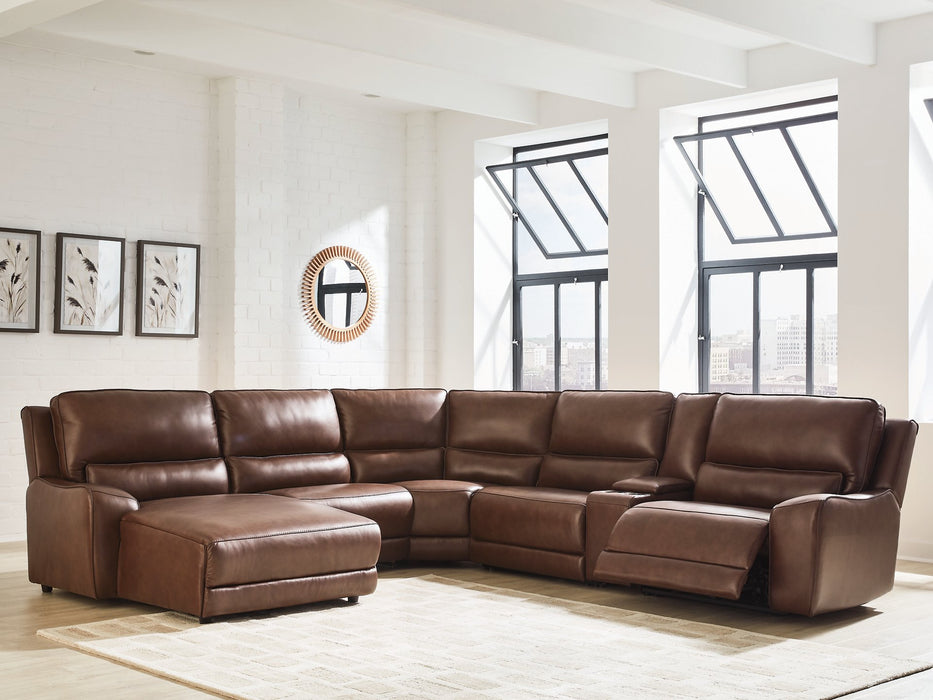 DeepWakes Power Reclining Sectional with Chaise - American Home Express Outlet (San Antonio, TX)