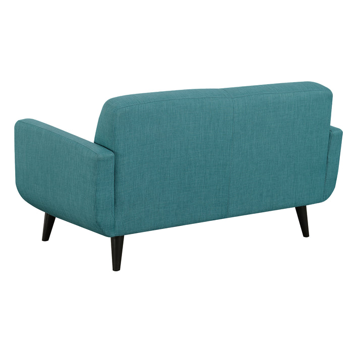 Hadley 4480 Love Seat Heirloom Teal w/No Pillow - American Home Express Outlet (San Antonio, TX)