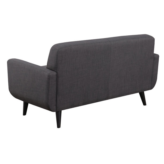 Hadley 4480 KD Love Seat Heirloom Charcoal w/No Pillows - American Home Express Outlet (San Antonio, TX)