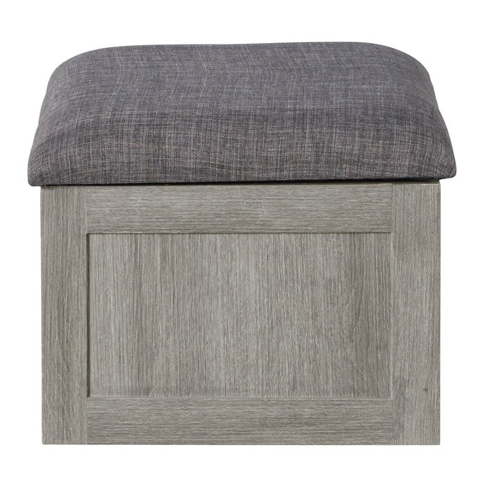 Uster Coffee Table W/Four storage Stools Grey - American Home Express Outlet (San Antonio, TX)