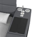 Valari Nightstand with Electronic Features in Grey PU - American Home Express Outlet (San Antonio, TX)
